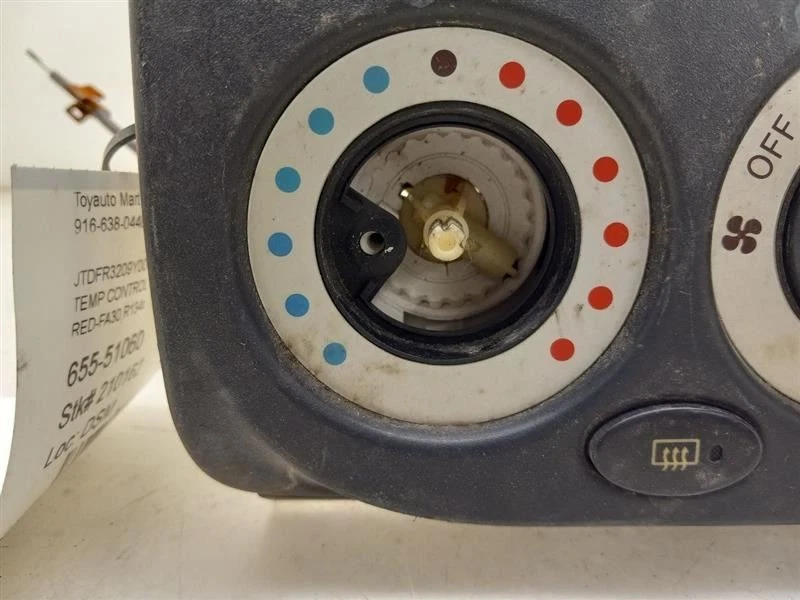 00-05 TOYOTA MR2 SPYDER CONJUNTO DE UNIDADE DE CONTROLE DE TEMPERATURA - Imagem 2 de 4