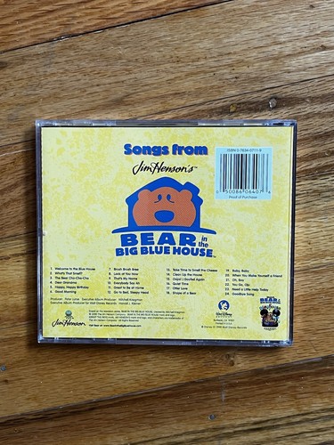 Songs from Jim Henson's Bear in the Big Blue House Complete Compact Disc CD 1998 - Picture 2 of 6