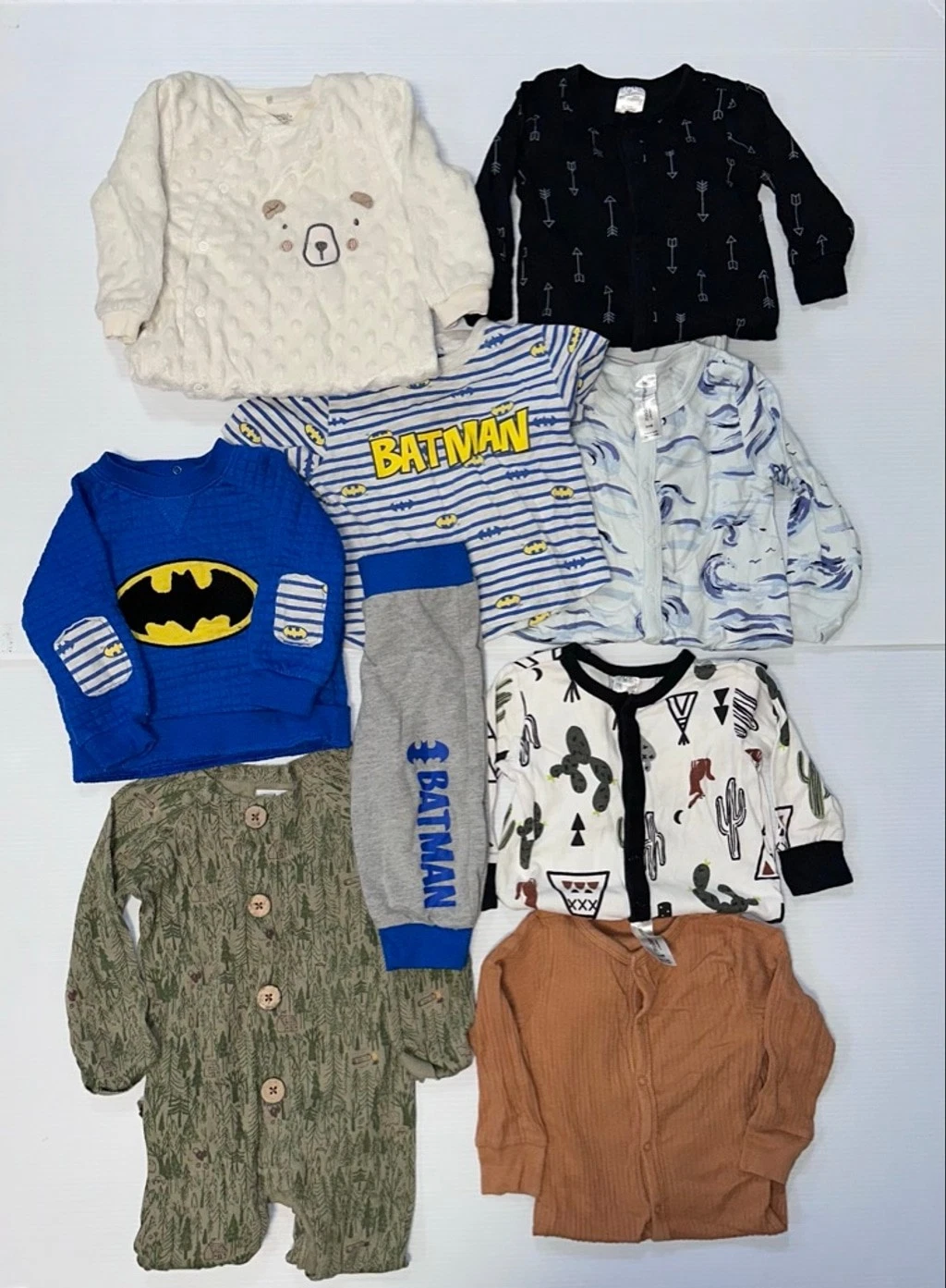 Lot of 9 Items Baby Boy 6-9 & 9-12 Months Assorted Clothing Bundle