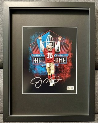 Joe Montana signiertes Bild / 76ers / NFL / Super Bowl / Frame / Beckett