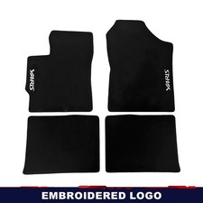 Car Floor Mats For Toyota Yaris 2011-2019 Waterproof Black Carpet Velour Liners