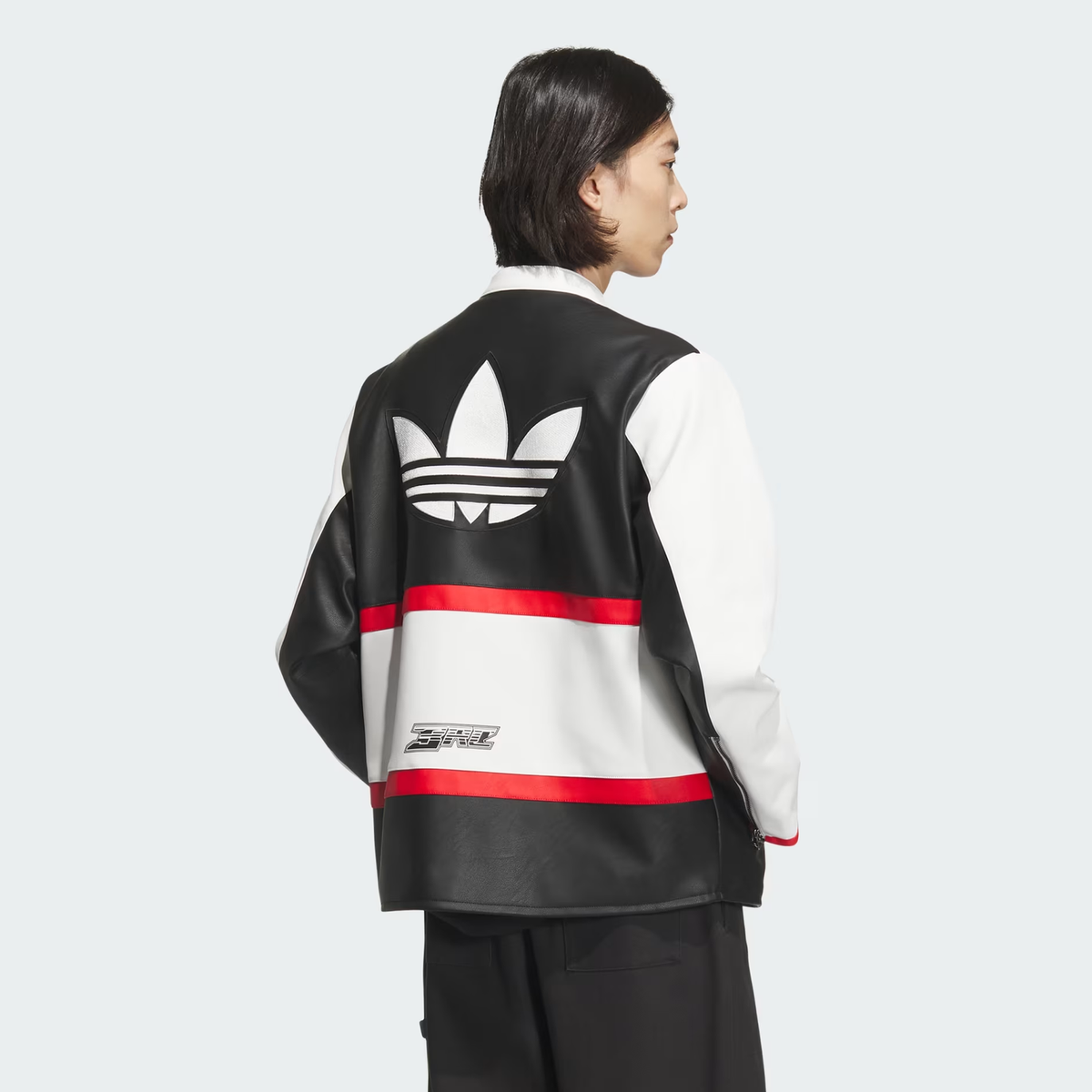adidas originals Racing V-Day Pleather Men's Jacket JM8031 | eBay