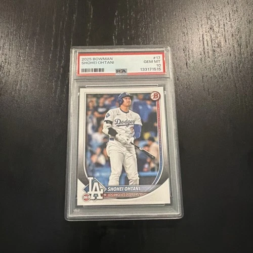 Bowman 2025 Shohei Ohtani #17 Los Angeles Dodgers PSA 10 Baseball Card