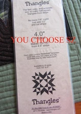 THANGLES 1" TO 4" YOUR CHOICE Triangle Template Easy Tear Paper Quilt Quilting