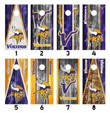Minnesota Vikings Cornhole Wrap Skin Decal Vinyl Sticker MANY DESIGNS SK21