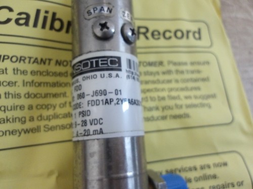 SENSOR SENSOTEC HONEYWELL FDD1AP 2Y5A6A3D14C, #320948G NUEVO - Imagen 2 de 7
