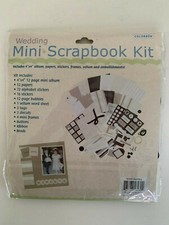 Colorbok Wedding Mini Scrapbook Kit 12 Page 4 x 4 Album Plus Embellishments
