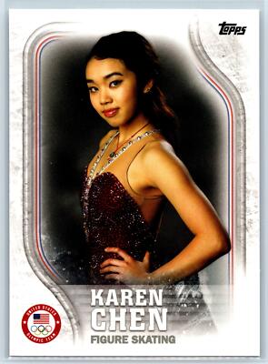 Karen Chen 2018 Topps U.S. Olympic Team RC USA #USA-16