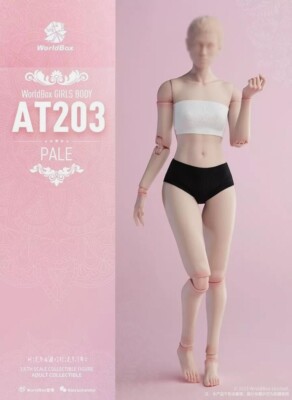 1/6 WorldBox AT203 pale 女性可動フィギュア 衣装セット WORLDBOX AT203 1/6 Female Girl Body Plump Leg PALE Durable Figure