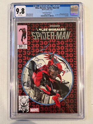Miles Morales Spider-Man 30 (Mike Mayhew Red) Cover A Variant CGC