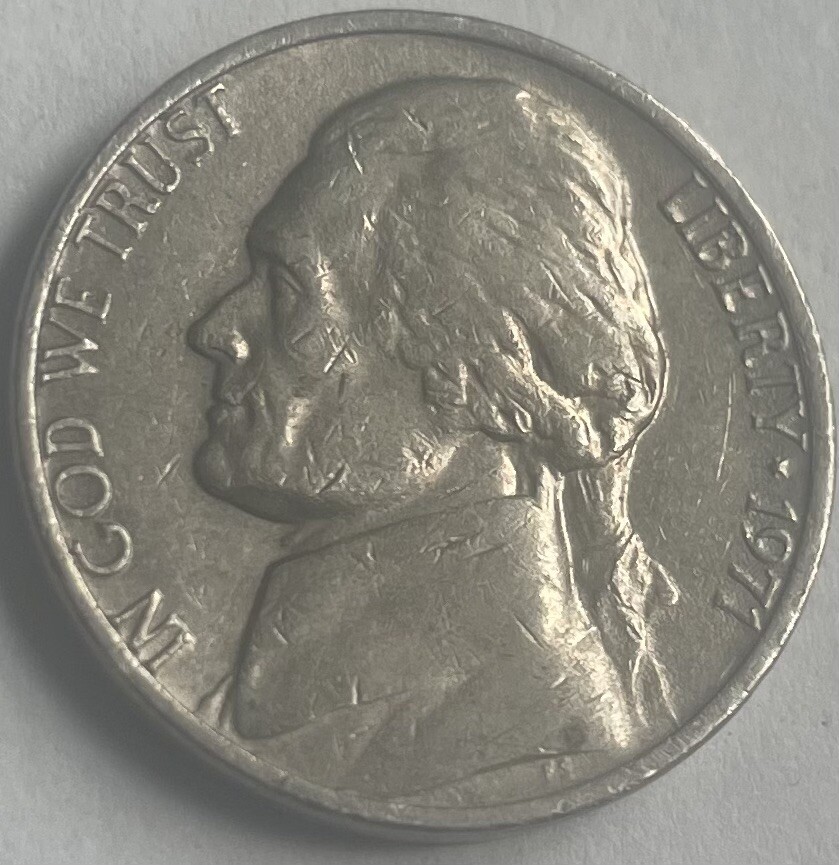 1971 No Mint Mark Error Nickel With Ob. Doubling And Reverse