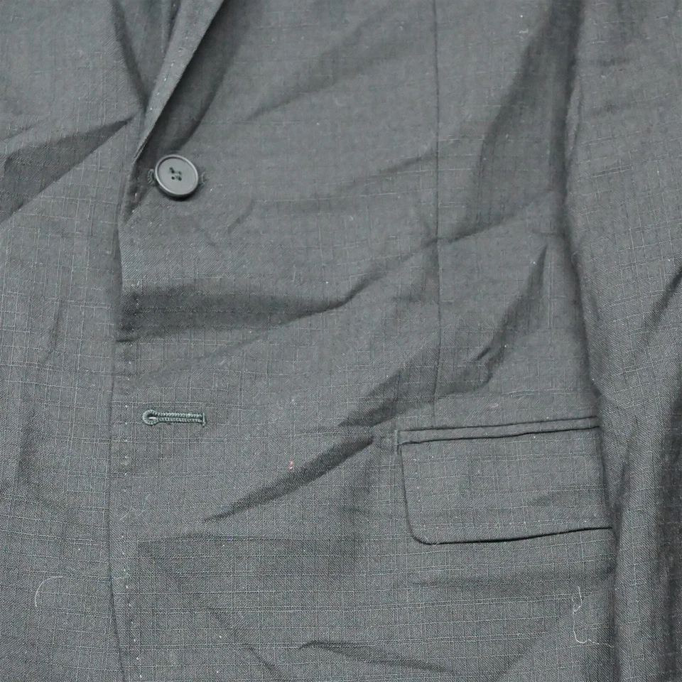 DKNY 44R Black Check 100% Wool Mens Blazer Suit Jacket Sport Coat - Image 3 of 4