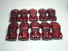 T-JET 10 CANDY RED WILLYS BLEM BODIES. BAD PAINT AND SCRATCHES