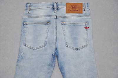 NEW DIESEL D-REEFT 069UC JOGG 27-28 L32 SKINNY MAN MENS JEANS ICE