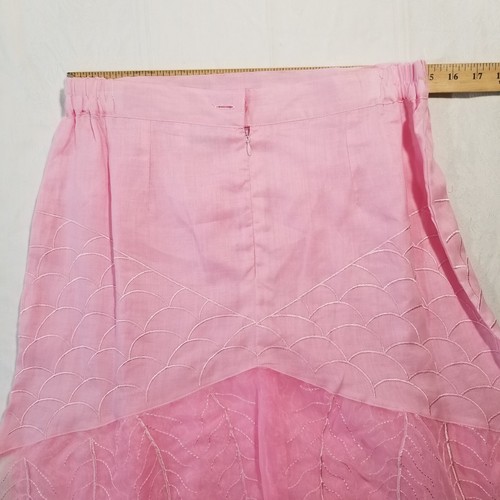 VTG NWT NIGHT STUDIO 100% LINEN SKIRT TANK AND TOP EMBROIDERED Sz 10 - Picture 6 of 20