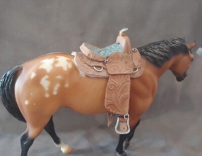 Traditional 1:9 Scale Breyer Or Peter Stone Western Saddle. ''Horse Not Included''