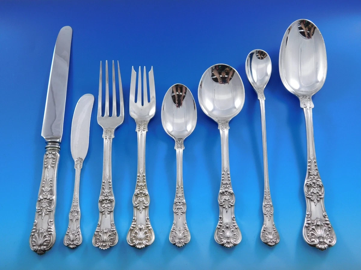 Tiffany & Co. English King Antique US Sterling Silver Flatware