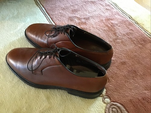 Allen Edmonds Leeds Brown Pebbled Leather Derby 8.5C Allen edmonds leeds mens - Gem main image 2