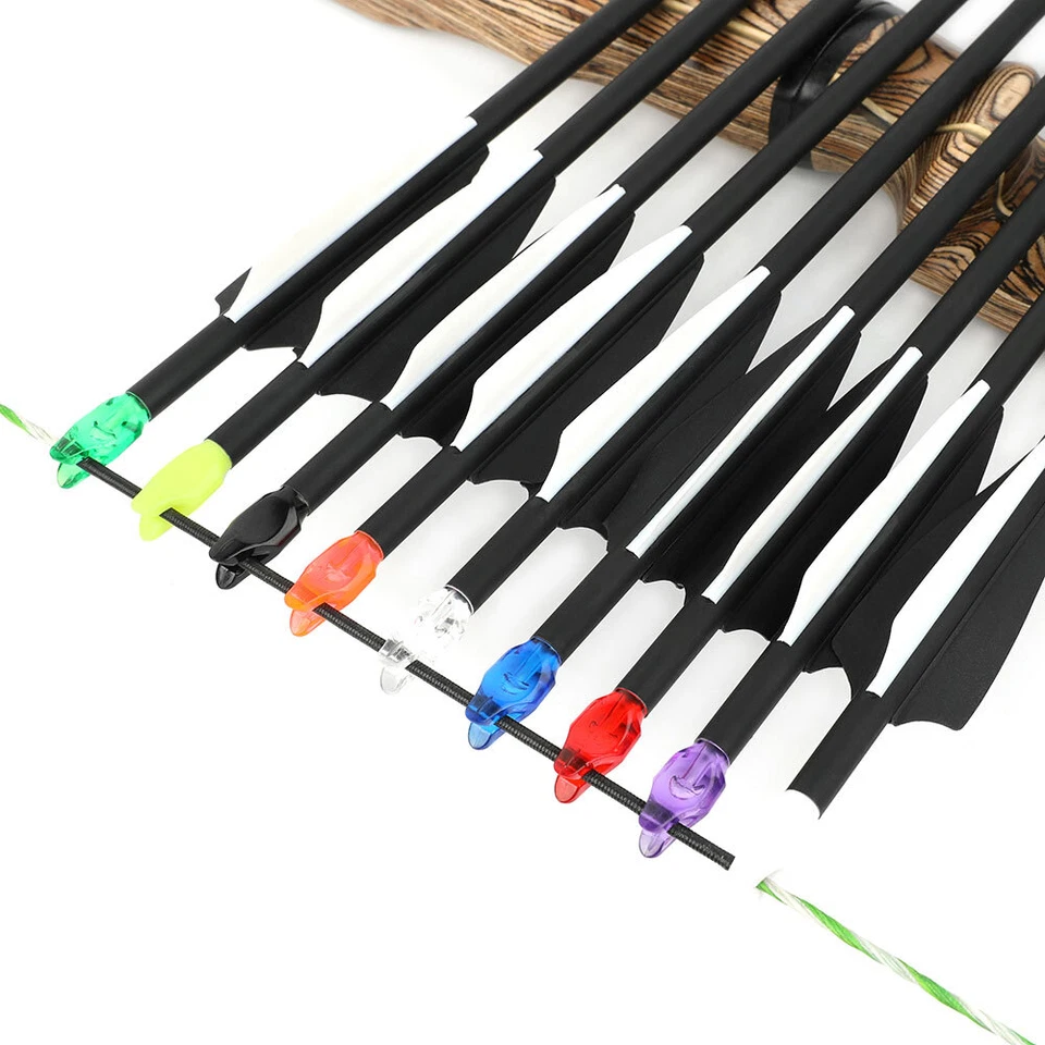 50PCS Archery Arrow Nocks ID6.2mm Arrow Shaft Push-in Plastic Nock Shooting Hunt - Image 4 of 4