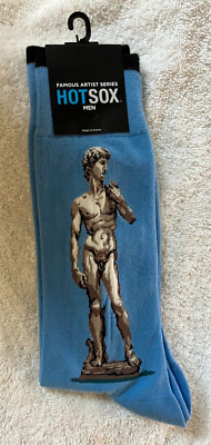 Hot Sox Men's Famous Artist Series Novelty Crew Socks One Size