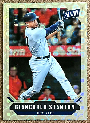Giancarlo Stanton 2018 Panini National Convention Pyramids #56 /10 Yankees SSP