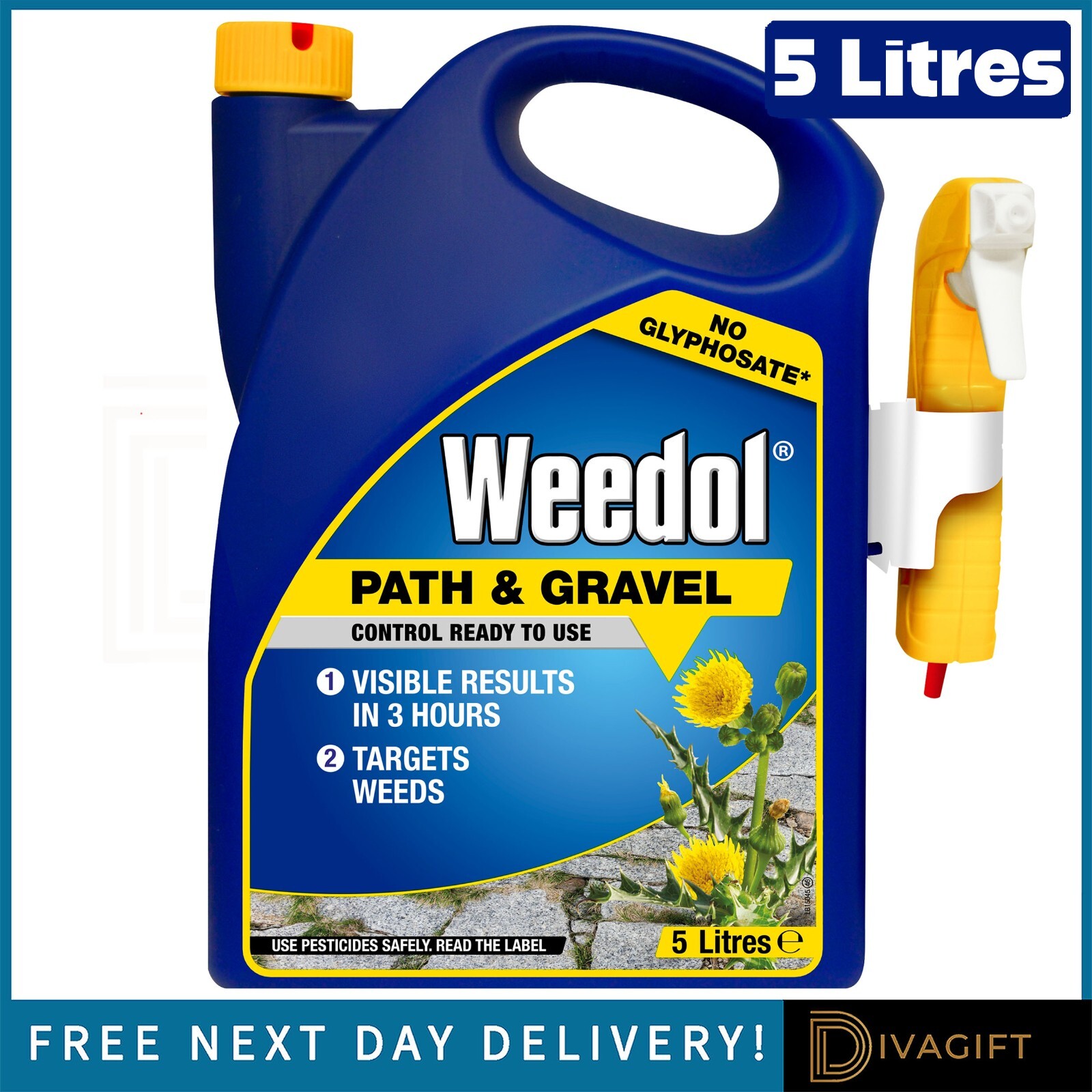WEEDOL PATH GRAVEL CONTROL OUTDOOR RAPID ACTION WEEDKILLER WEED KILLER