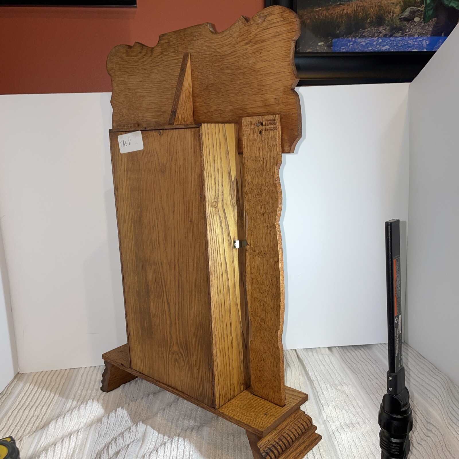 Antique E. Ingraham "Pacific" Oak Gingerbread Shelf Mantle Mantel Clock eBay