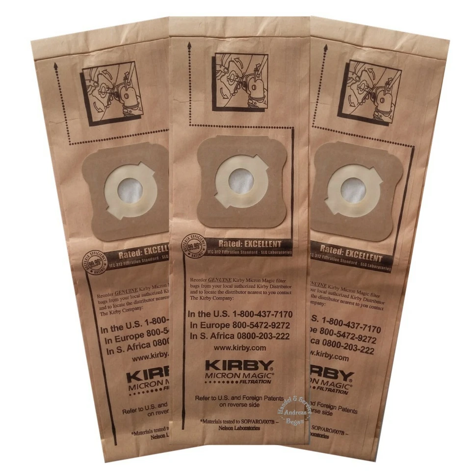 Original Kirby MICRON MAGIC Filter 3er pack für G3 G4 G5 G6 G7 G8 G10 Sentria