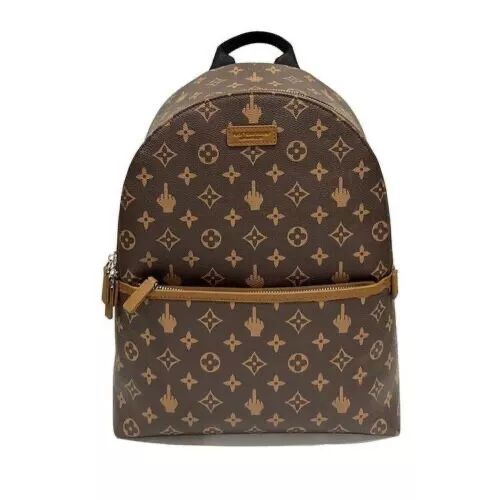 #034;FuckYourBrand" Backpack Louis V Style FYB Brand New Never Used  w/dust bag RARE!