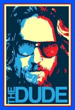 4" Funny The Dude vinyl sticker. Big Lebowski movie decal 4 car, laptop, tumbler