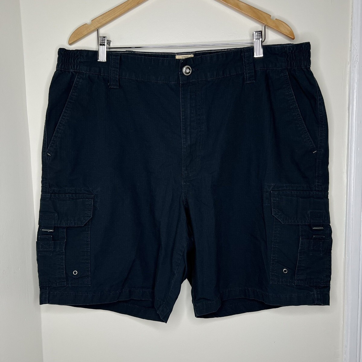 RedHead Men's Utility Cargo Shorts Ripstop fabric Navy Blue Size