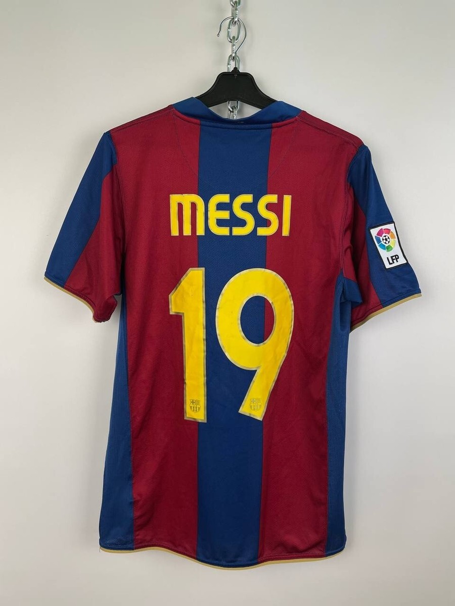 FC Barcelona Nike Messi 19 シャツ Nike FC Barcelona Lionel Messi #19 2007-2008 home jersey t