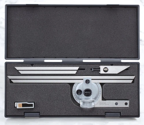 Mitutoyo 187-901-10 Universal Bevel Protractor Analog Angle Gauge Measuring tool