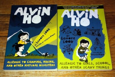 LOT of 2 Alvin Ho Lenore Look Children's Chapter Book 1 & 2 Paperback Series