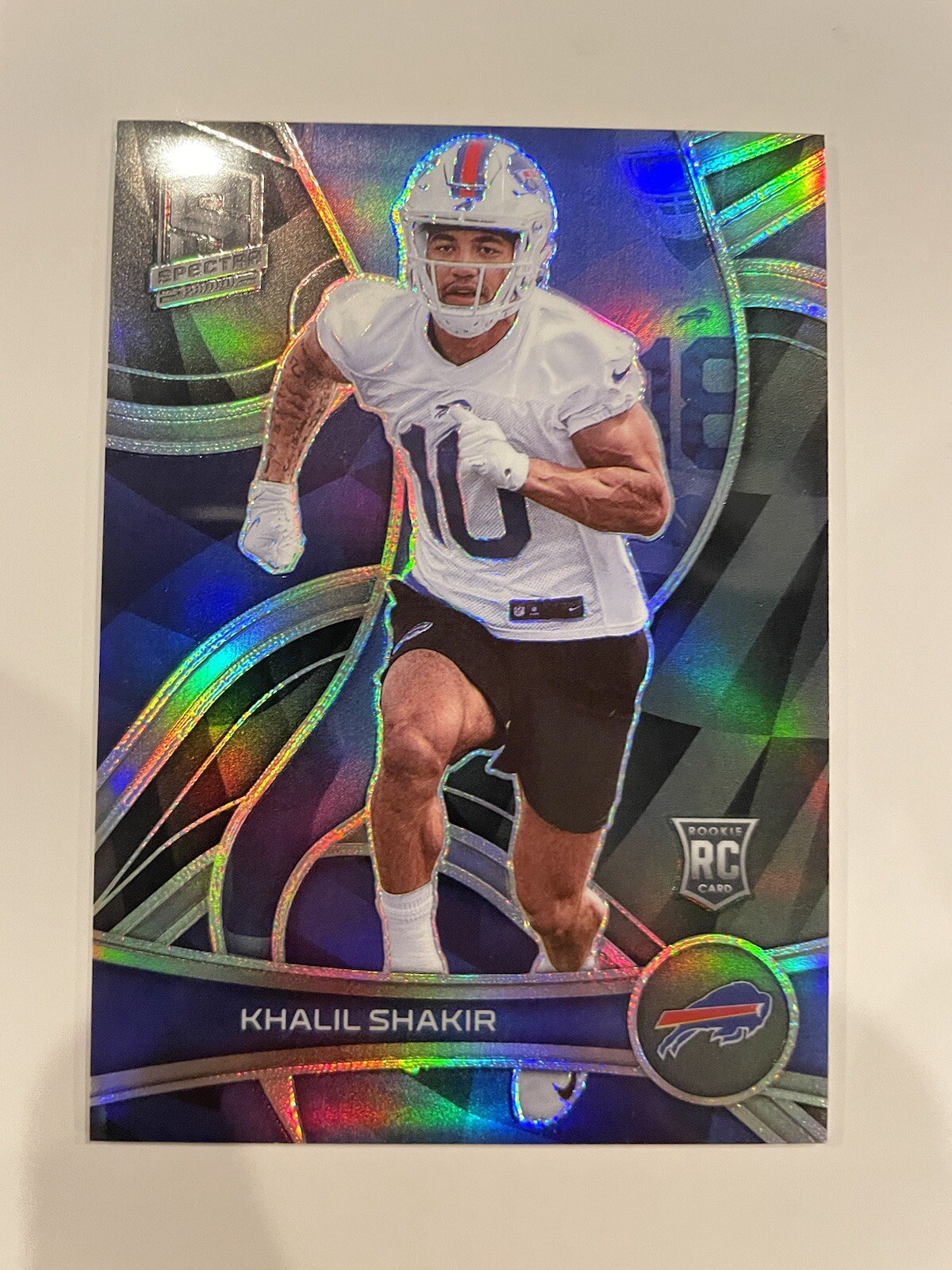 2022 Panini Spectra- Rookies #177 Khalil Shakir (RC) Silver Prizm