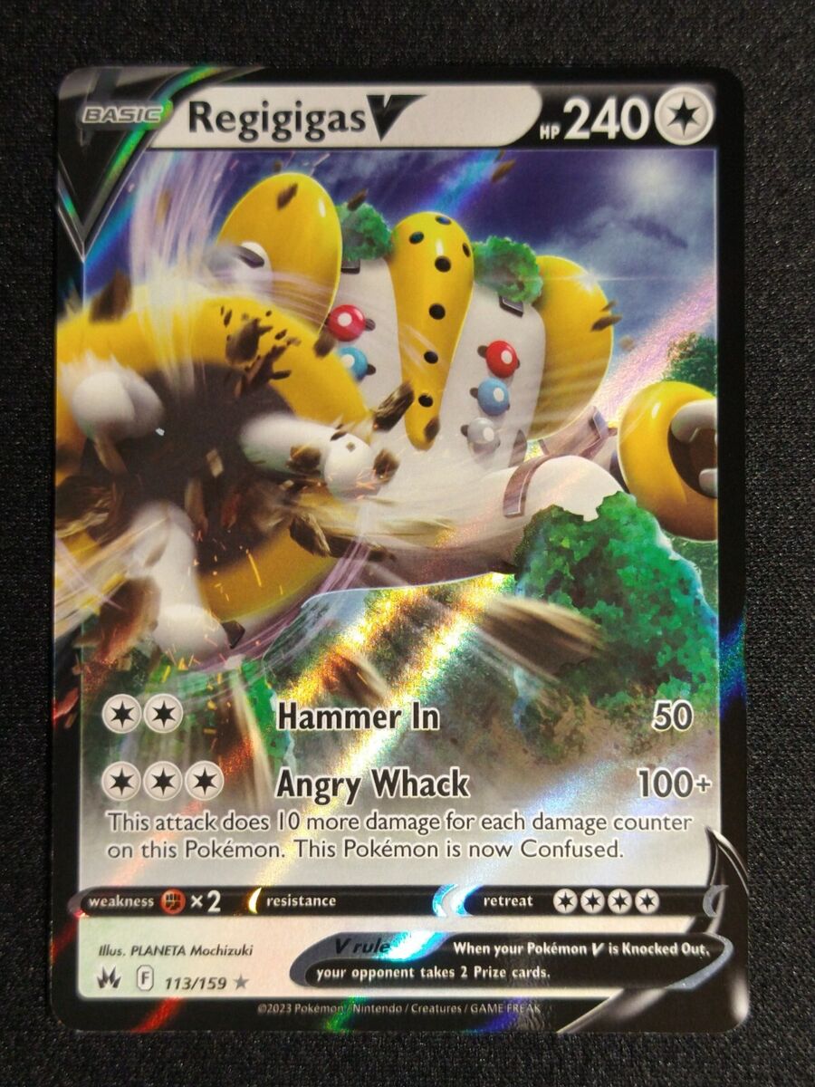 Pokemon Regigigas V 113/159 Ultra Rare Crown Zenith NM