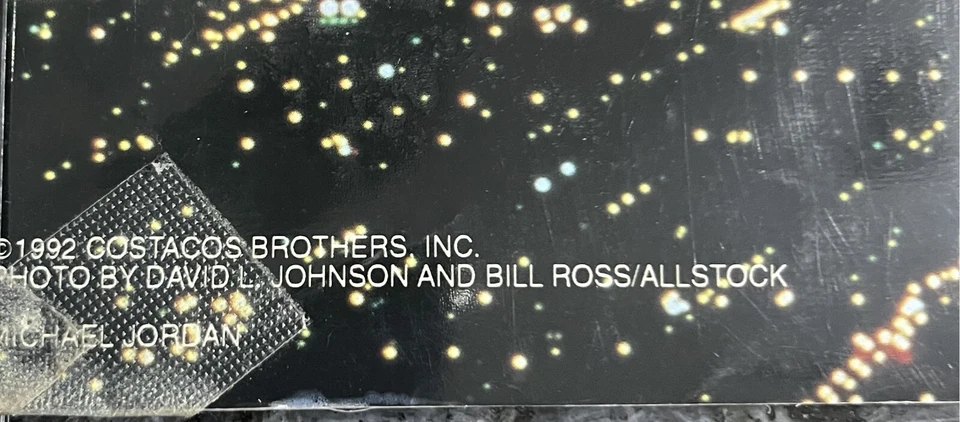 MICHAEL JORDAN Chicago Bulls Aerial Assault Laminated Poster Costacos Bros 1992 - Image 3 of 4