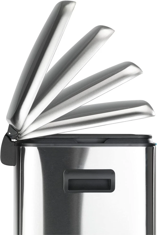 WENKO Kosmetik Tret Müll Eimer PRIMO 2x 20L mit Absenkautomatik Edelstahl Abfall - Bild 3 von 3