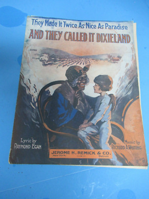 They made it twice as nice as Paradise &They Called It Dixieland, Sheet Music,