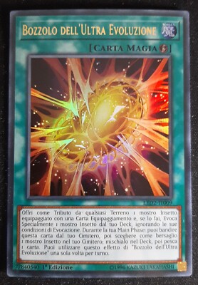 BOZZOLO DELL' ULTRA EVOLUZIONE Ultra Rara in Italiano LED2-IT009 YUGIOH