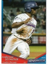 2019 Jacksonville Jumbo Shrimp Anfernee Seymour Miami Marlins