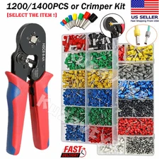 1200PCS Cord Pin End Bootlace Ferrules Terminals Kit Cable Wire Crimp Connectors