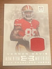 2013 Momentum Material Game Used Jersey Vernon Davis /49 #52 49ers All Pro
