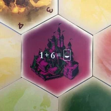 Magic 7 Wizard's Castle Scenario Hex compatible with Catan's Settlers of Catan