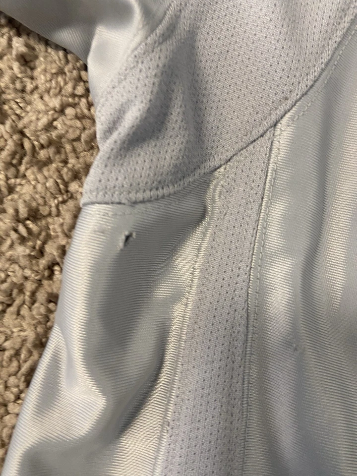 Camiseta de fútbol americano vintage de los 90 para hombre talla XL NFL blanca cosida #71 Y2K Spellout Foto 4 de 4