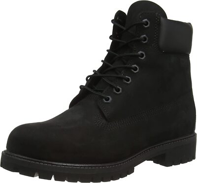 Timberland Icon 6 Inch Premium Boot Boots Black Nubuck - Wide New