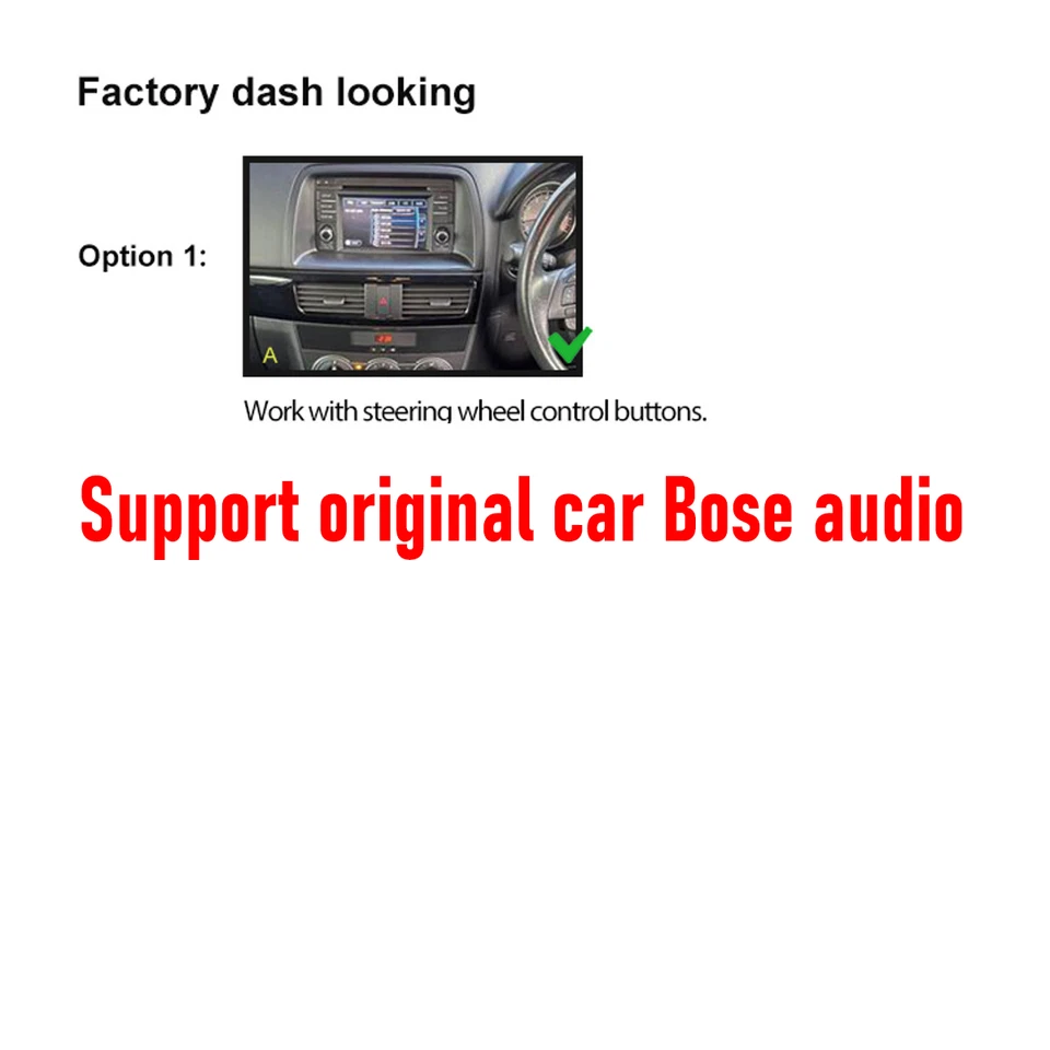 10''Wireless Carplay Android Auto Head Unit Upgrade Kit For Mazda CX-5 2012-2014 - Image 4 of 4