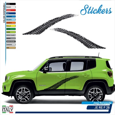 Renegade Compatible Stickers Side Side Door Tire Strips