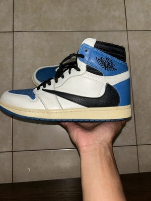 Travis Scott x Fragment Jordan 1 High OG Authentic, Size 9