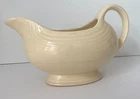 Vintage FIESTA WARE PALE YELLOW GRAVY BOAT OPEN SAUCE PITCHER, USA 7.5" ~ AS IS